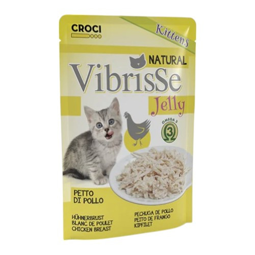 Croci Vibrisse Busta Jelly Kitten - pileća prsa hrana za mačiće 70g