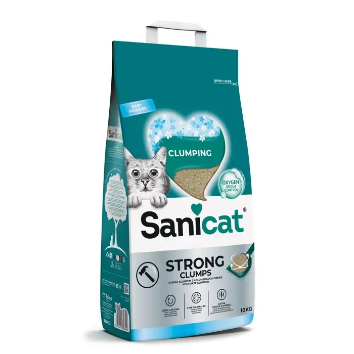 Sanicat Clumping Strong grudvajući pijesak za mačke 10 lit